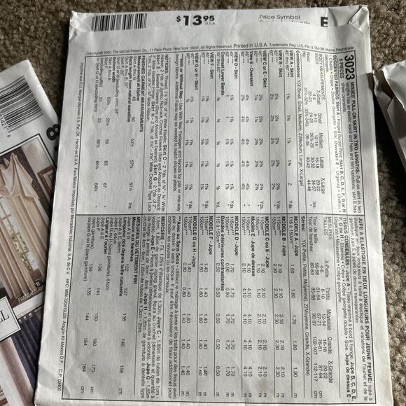 Vintage McCalls Sewing Pattern Lot 4 Misses Butcher Apron 1970's 3023 8124 6371 - Picture 5 of 9